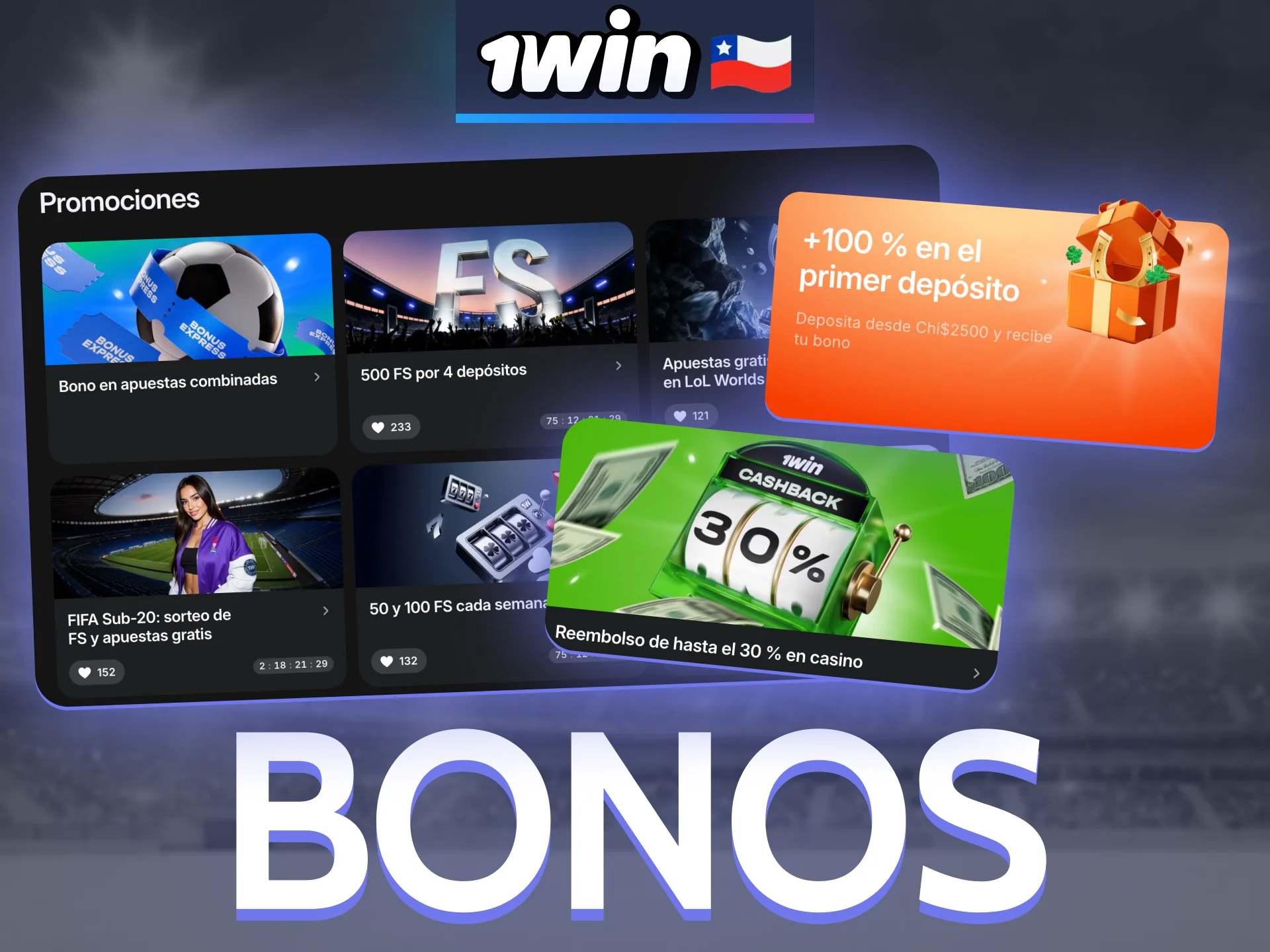 Cada jugador de tragaperras en 1win Casino recibirá bonos y recompensas para maximizar su experiencia de juego.