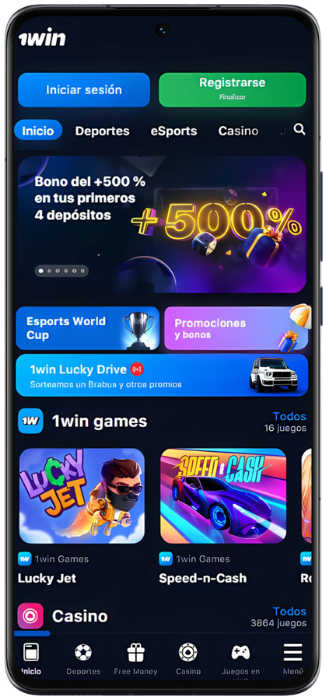 1Win Captura de pantalla del sitio web